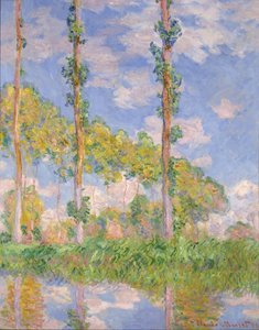 Popler i solen av Claude Monet