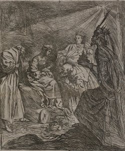 Tilbedelse av kongene av Claude Vignon