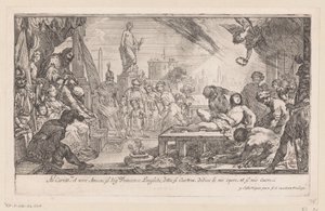 Saint Laurentius martyrium av Claude Vignon