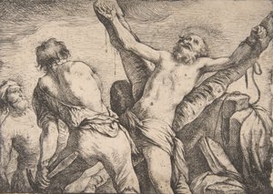 The Martyrium of Saint Andrew, 1623. av Claude Vignon