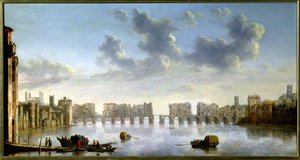 Old London Bridge (olje), ca. 1630