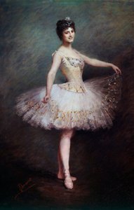Portrett av Carlotta Zambelli (1875-1968), italiensk danser og pedagog Maleri av Claudie Chamerot Viardot (1800-tallet). 1897 Paris, Operabibliotek av Claudie Viardot
