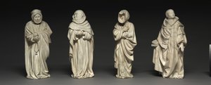 Sørgende fra graven til Filip den dristige, hertugen av Burgund, 1404-10 av Claus de Werve
