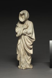 To gråtere fra graven til Filip den dristige, hertugen av Burgund, 1404-10 av Claus de Werve