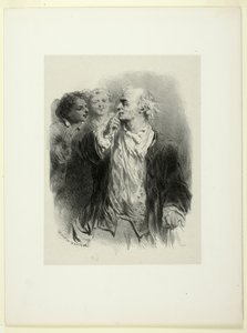 En gentleman og to følgesvenner av Célestin Nanteuil