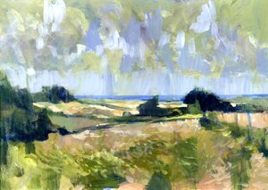 Sutton Downs View, 2007 (akryl om bord)