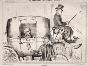 Nyheter: Ulempene med offentlige biler: Lurbaine, 1839. av Clémente Pruche