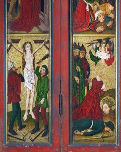 Legenden om den hellige Margareta, alter fra klosteret til den hellige Madeleine i Strasbourg av Coburg Master