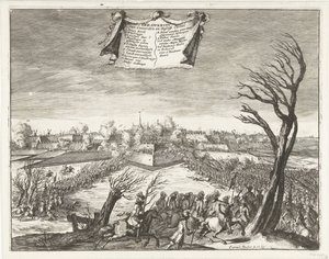 Storming og fangst av Coevorden 30. desember 1672 Erobringen av Coevorden og Deßelfs Casteel (tittel på objekt) av Coenraet Decker