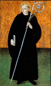 Saint Placide, benediktinermunk tremaleri av Nicola Filotesio dit Cola del "Amatrice av Cola dellAmatrice
