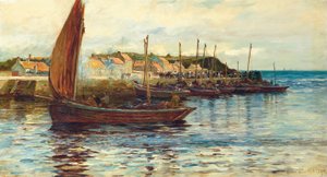 Frakt i havnen i Oban, 1892