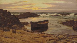 Solnedgang over kysten av Colin Hunter