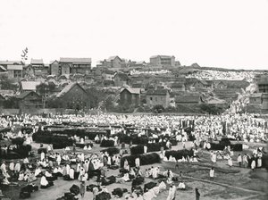Markedsplassen, Antananarivo, Madagaskar, 1895. av Colonel Stewart