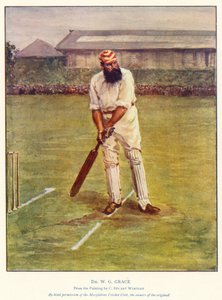 Dr W G Grace (farge litho)