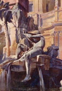 Fontenen på Piazza Navona, Roma av Commendator Formilli