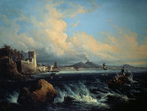 Napoli sett fra Posillipo (olje på lerret)
