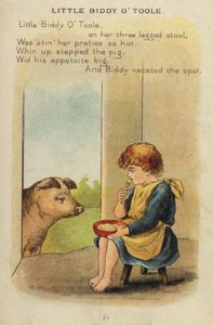 Barnerim: Lille Biddy O'Toole (chromolitho) av Constance Haslewood
