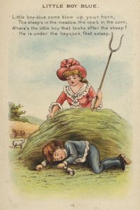 Barnerim: Little Boy Blue (chromolitho)