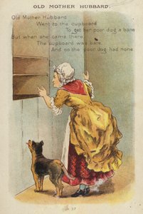 Barnerim: Old Mother Hubbard (chromolitho)