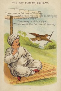 Barnerim: The Fat Man Of Bombay (chromolitho) av Constance Haslewood