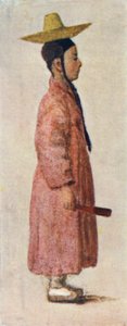 En koreansk guttebrudgom med sin sjarmerende lue (farge litho) av Constance J.D. Coulson