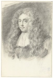 Selvportrett (?) av Constantijn Huygens de Jonge av Constantijn Huygens (II) (possibly)