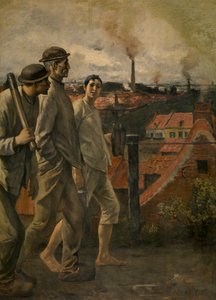 Return from the Mine (olje på lerret)