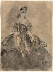 At the Ball recto, 1800-tallet. av Constantin Guys