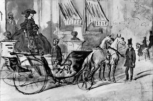 Going for a Drive, 1800-tallet, 1930. av Constantin Guys