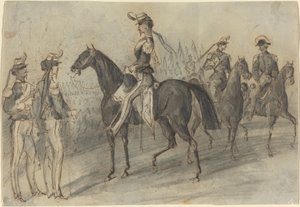 Militær parade av Constantin Guys