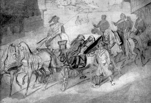 Tyrkiske embetsmenn, 1930 av Constantin Guys