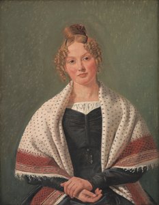 Portrett av Hanne Wanscher, født Wegener av Constantin Hansen