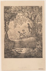 En tegnetime, 1865 (rekto av 375816) av Constantine Hertzberg