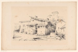 Hus og tårn The Landscape (serietittel) av Constantinus Cornelis Huysmans