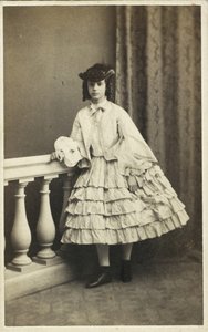 Portrett av prinsesse Dagmar av Danmark 1847-1928, 1860. av Copenhagen Photo studio E. Lange