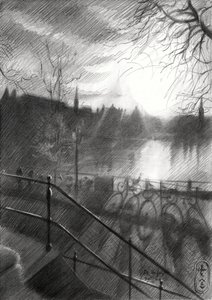 Skisse av Sunlit City-kanalen av Corné Akkers
