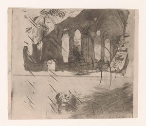 Ruiner av et kloster av Corneille Seghers