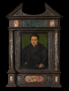 Portrett av en mann (olje på panel) av Corneille de la Haye (1500 75)