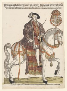 Portrett av Filip II på hesteryggen