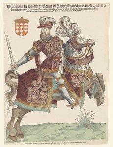 Portrett av Philip van Lalaing på hesteryggen av Cornelis Anthonisz. (manner of)
