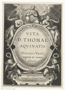 Titteltrykk for: Otto van Veen, Vita D. Thomae Aqvinatis, Antwerpen, 1610 The Life of Saint Thomas Aquinas (serietittel)
