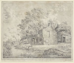 Gård på vannet av Cornelis Borsteegh