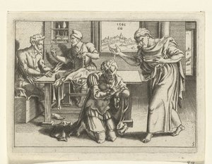 Ananias døper Paulus The Life of Paul (serietittel) av Cornelis Bos