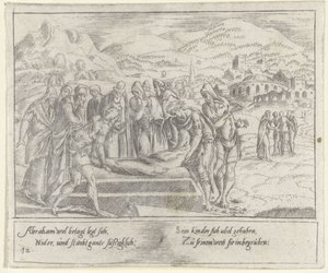 Begravelse av Abraham The Life of Abraham (serietittel) av Cornelis Bos
