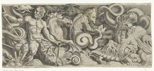 Frisisk med Neptuns triumf, høyre plate