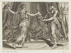 Judith med hodet til Holofernes av Cornelis Bos