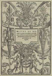 Livre de Moresques, tittelside recto, 1546. av Cornelis Bos