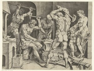Venus og Amor i Vulcans verksted