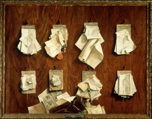 Quodlibet med dokumenter fra statskassen til Amsterdam by av Cornelis Brizé