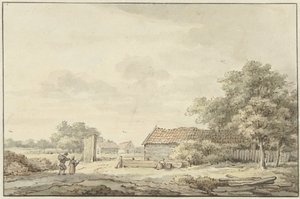 Landskap med gårder av Cornelis Buys